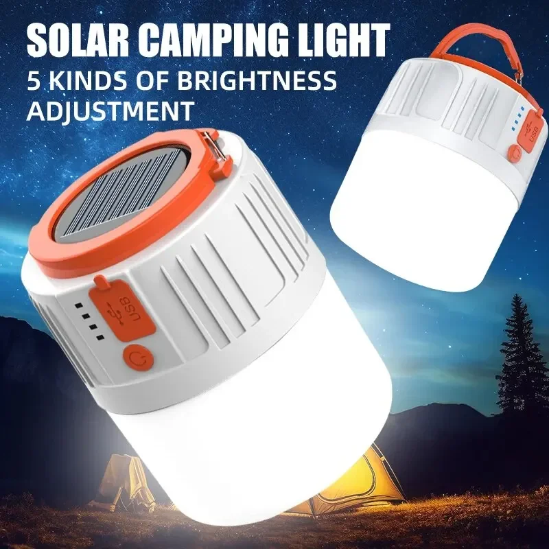 Power Outage Light - Lâmpada LED Solar Recarregável com Economia