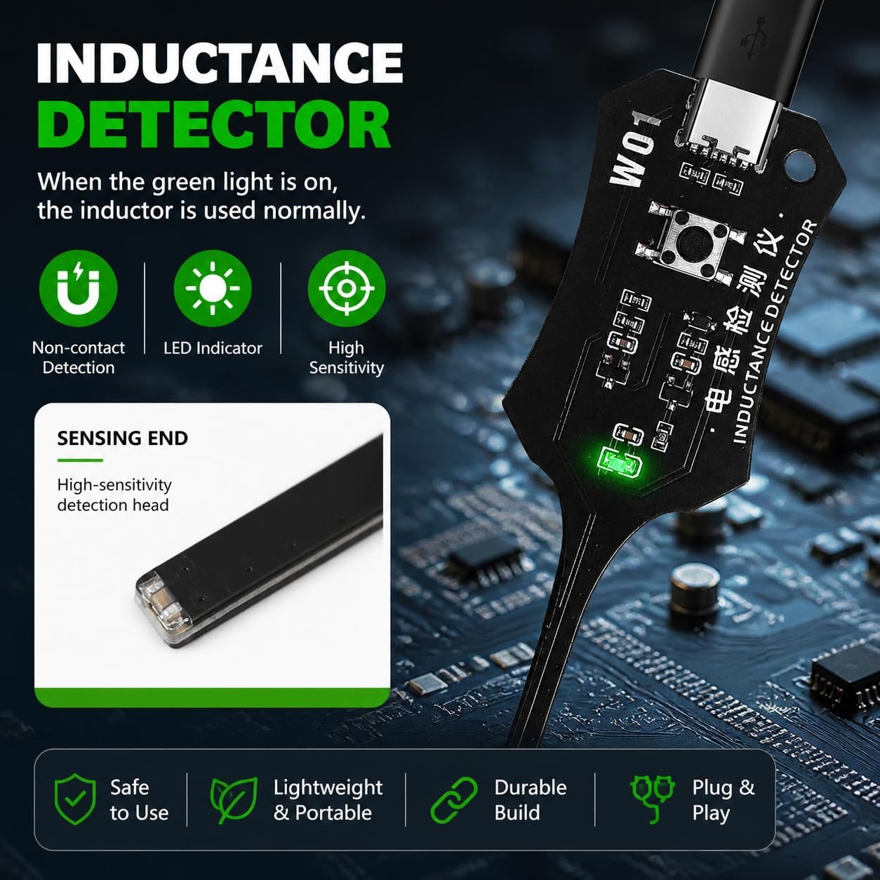 Testador de Indutância Tipo C  - Co Detector Plug avaliação e preço