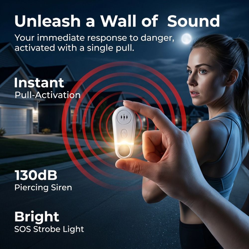 Alarme de segurança pessoal po - Personal Alarm Keychain avaliação e preço