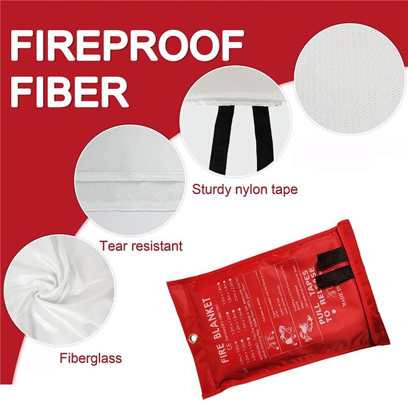 B48B-8PCS Manta de Emergência  - Fire Blanket Kitchen avaliação e preço